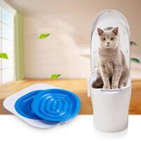 Bộ Huấn Luyện Mèo Đi Vệ Sinh Trong Bồn Toilet - Genyo thú cưng