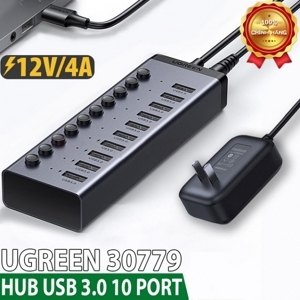 Bộ HUB chia 10 cổng USB 3.0 Ugreen 30779 1M 10 cổng