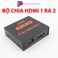 Bộ hub chia HDMI 1 Ra 2 cổng Full HD 1080P., 4K*2K, 3D HDMI Splitter 1x2 cổng,bộ chia HDMI (SP000312)