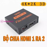 Bộ hub chia HDMI 1 Ra 2 cổng Full HD 1080P., 4K*2K, 3D HDMI Splitter 1x2 cổng,bộ chia HDMI