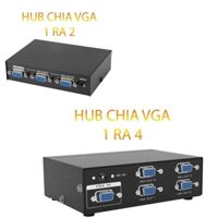 Bộ Hub Chia VGA 1 Ra 2 Hoặc 4(Chia 2 Hoặc 4 Màn Hình), 2/4 Port 200mhz VGA Splitter VGA-2002/VGA-2004