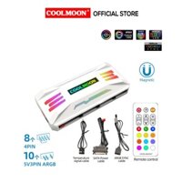 Bộ Hub Coolmoon PA-1 Dùng Cho Fan Led RGB Có Điều Tốc PWM - Hỗ Trợ Sync Main