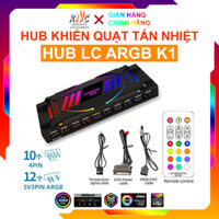 Bộ Hub Điều Khiển LovingCool K1 Controller Led 5v ARGB Màu Đen Cấp Nguồn Cho Quạt 4Pin PWM - Hàng Fullbox