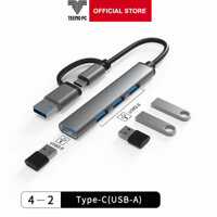 Bộ HUB TEEMO PC Chia 4-5 Cổng USB Type C Dùng Cho Laptop Surface Macbook IPad Điện Thoại Smart Phone