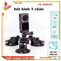 bộ hút kính 3 chân gắn camera action phụ kiện máy quay gopro