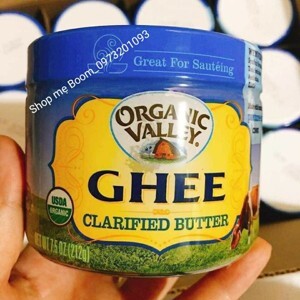 Bơ hữu cơ Ghee Organic Valley 212g