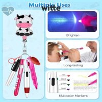 Bộ huy hiệu sinh viên WITTE, Gói bút y tá móc khóa có thể thu vào, Kẹp huy hiệu y tá Mini cầm tay thời trang