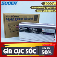 Bộ Inverter SUOER 12V 1500W SAA-1500AF Kích Điện Sin Chuẩn Bỏa Hành 2 Năm