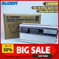 Bộ Inverter SUOER 12V 1500W SAA-1500AF Kích Điện Sin Chuẩn Bỏa Hành 2 Năm