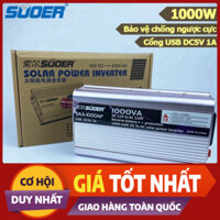 Bộ Inverter SUOER 12V 1500W SAA-1500AF Kích Điện Sin Chuẩn Bỏa Hành 2 Năm