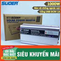 Bộ Inverter SUOER 12V 1500W SAA-1500AF Kích Điện Sin Chuẩn Bỏa Hành 2 Năm