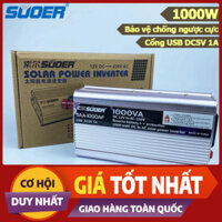 Bộ Inverter SUOER 12V 1500W SAA-1500AF Kích Điện Sin Chuẩn Bỏa Hành 2 Năm