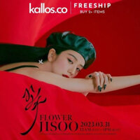 Bộ Jisoo First Single Album Me Flower, YG Tag, KiT ALBUM Kpop - Kallos Vietnam