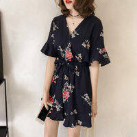 Bộ Jumpsuit giả váy họa tiết hoa cho cô nàng cá tính KBT041 ( Xanh lam đậm )                          - 7556295                                                       Yêu thích