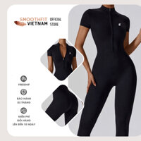 Bộ Jumpsuit Gym Nữ Dài - Chất Liệu Spandex Cao Cấp SmoothFitVN J 8305 Co Dãn 4 Chiều - Gym, Yoga, Pilates, Pickleball