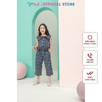 Bộ Jumpsuit JOOKYLI bé gái họa tiết xanh 95G0903