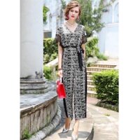 Bộ Jumpsuit Phối Ren Cột Eo 2719 - Hàng Nhập