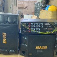 Bộ karaoke gồm amply 12 sò AC sò tosiba và đôi lia bass 30 từ kép và 4 tép từ kép có bluetooth