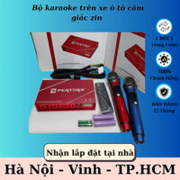 Bộ Karaoke Ô Tô 1 Mic và 2 Mic Không Dây Dùng Cho Màn Hình Android Kèm Bộ Amply DSP Cắm Giắc Zin Không Phải Đấu Nối