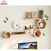 Bộ kệ gỗ decor trang trí như hình,tặng kèm vit +take