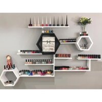 Bộ Kệ Nail Treo Tường 550k - Gỗ Cao Cấp. Kệ gỗ Nail treo tường trang trí