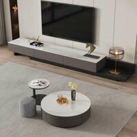 BỘ KỆ TIVI, BÀN TRÀ NHẬP KHẨU ĐỂ SÀN PHÒNG KHÁCH - MSP KTV005 - Sofa Aroma