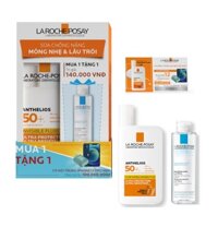 Bộ Kem Chống Nắng La Roche-Posay Anthelios Fluid (Tặng kèm Tẩy Trang Micellar Water Ultra Sensitive Skin 50ml)