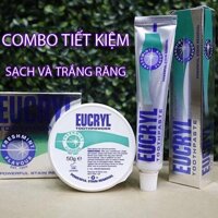 Bộ kem đánh răng và Bột tẩy trắng răng EuCryl nhập khẩu từ Anh