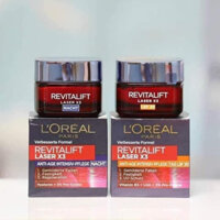 Bộ kem dưỡng ngày đêm, serum chống lão hóa Loreal Revitalift x 3