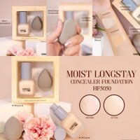 Bộ kem nền che khuyết điểm kèm bông hồ lô Sivanna Flawless Thái Lan (đủ 2 tông)