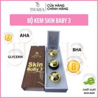 Bộ kem skin baby 3, Nám mh giảm thâm nám, tàn nhang, đồi mồi, mụn, chống nắng