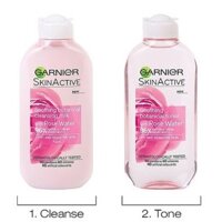 Bộ Kem tẩy trang + Toner GARNIER Rossenwasser (cho da khô và nhạy cảm)