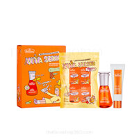 Bộ Kem + Tinh chất dưỡng trắng sáng da Dr. Belmeur Vita Serine Serum Vitamin Edition The Face Shop