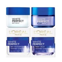 Bộ kem trắng da ngày đêm loreal paris white perfect