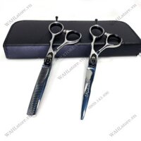 Bộ kéo cắt tỉa hớt tóc nam nữ chuyên nghiệp chất lượng M4 Crom