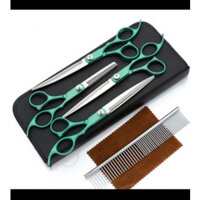 ***Bộ kéo cắt tỉa lông cho Thú Cưng $$$ kéo cắt lông cong và cắt lông thẳng kèm Lược tiện dụng $$$$