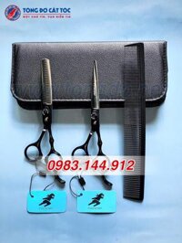 Bộ kéo cắt tóc FREELANDER NHẬT cao cấp tặng kèm bao da, lược Toni&Guy