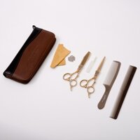 Bộ kéo cắt tóc nam chuyên nghiệp nhập khẩu cao cấp Jaguar A4 [Tặng kèm bao da+lược+phụ kiện]