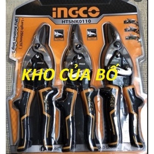 Bộ kéo cắt tôn 3 chi tiết Ingco HTSNK0110