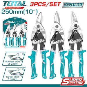 Bộ kéo cắt tôn mũi nhọn 3 chi tiết Total THT520106K