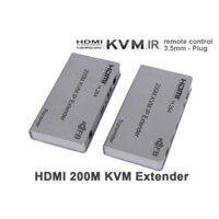Bộ kéo dài HDMI 200M qua Cáp mạng có USB  HDMI EXTENDER 200m KVM