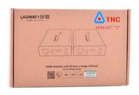 Bộ kéo dài tín hiệu HDMI 100m qua cáp lan Cat5,6 Ugreen 40210  chính hãng
