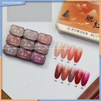 Bộ keo dán móng tay Baoshiman 9 màu, keo dán móng tay bền màu, 9 kiểu có sẵn, đồ dùng làm móng, quà tặng ngày lễ, đồ trang trí đám cưới, uni