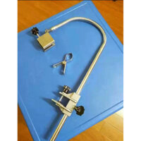 Bộ kẹp máy sấy gồm 2 đầu kẹp ( kẹp máy sấy cầm tay + kẹp ống thổi )  chất liệu inox thuận tiện cho việc sấy lông chó mèo