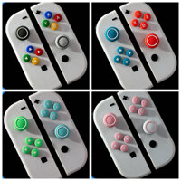 Bộ kẹp nút D-Pad Bộ kẹp ngón tay cái bằng silicon, Nút ABXY Miếng dán nắp cần điều khiển Tương thích với Bộ điều khiển Nintendo Switch / OLED Joycon