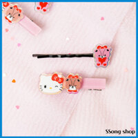 Bộ kẹp tóc Hello Kitty DAISO Hàn Quốc – 2 miếng