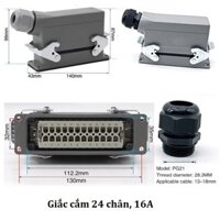 Bộ kết nối dây điện 24 chân 16A Bộ giắc cắm (Jack cắm) 24 chân Bengu
