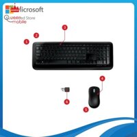 Bộ keyboard chuột không dây Microsoft Wireless 850 black color (PY9-00018) [Queen Mobile]