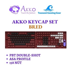 Bộ Keycap Akko Carbon 158 nút