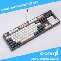 Bộ Keycaps E-Dra White Olivia PBT Doubleshot 1.5mm - Cherry Profile - 166 nút tương thích mọi Layout Hồng-Trắng EKC7102